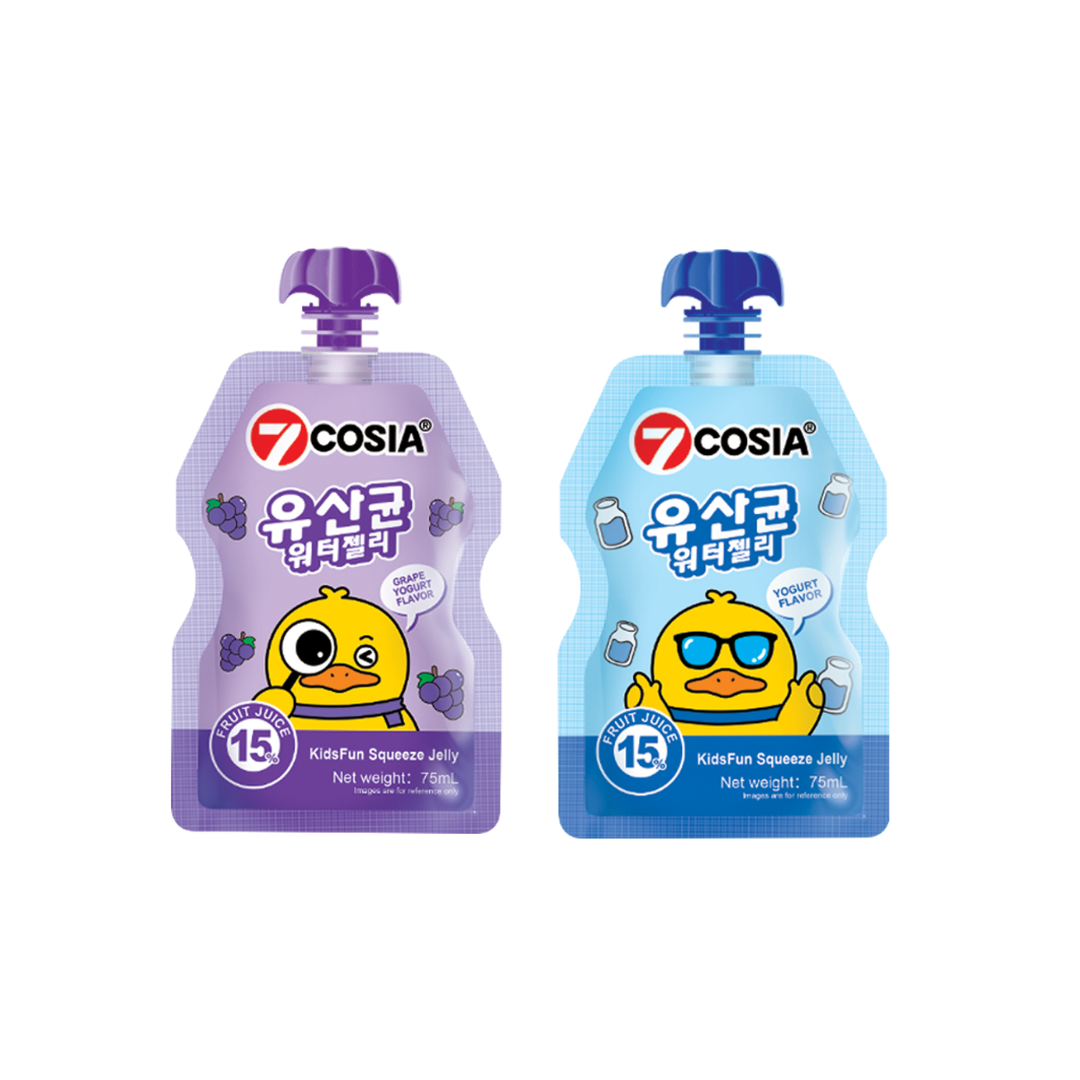 KidsFun Squeeze Jelly (75 ml - Yogurt | Grape Flavor)